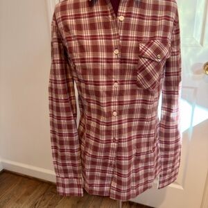 Women's Plaid Button-Down Shirt